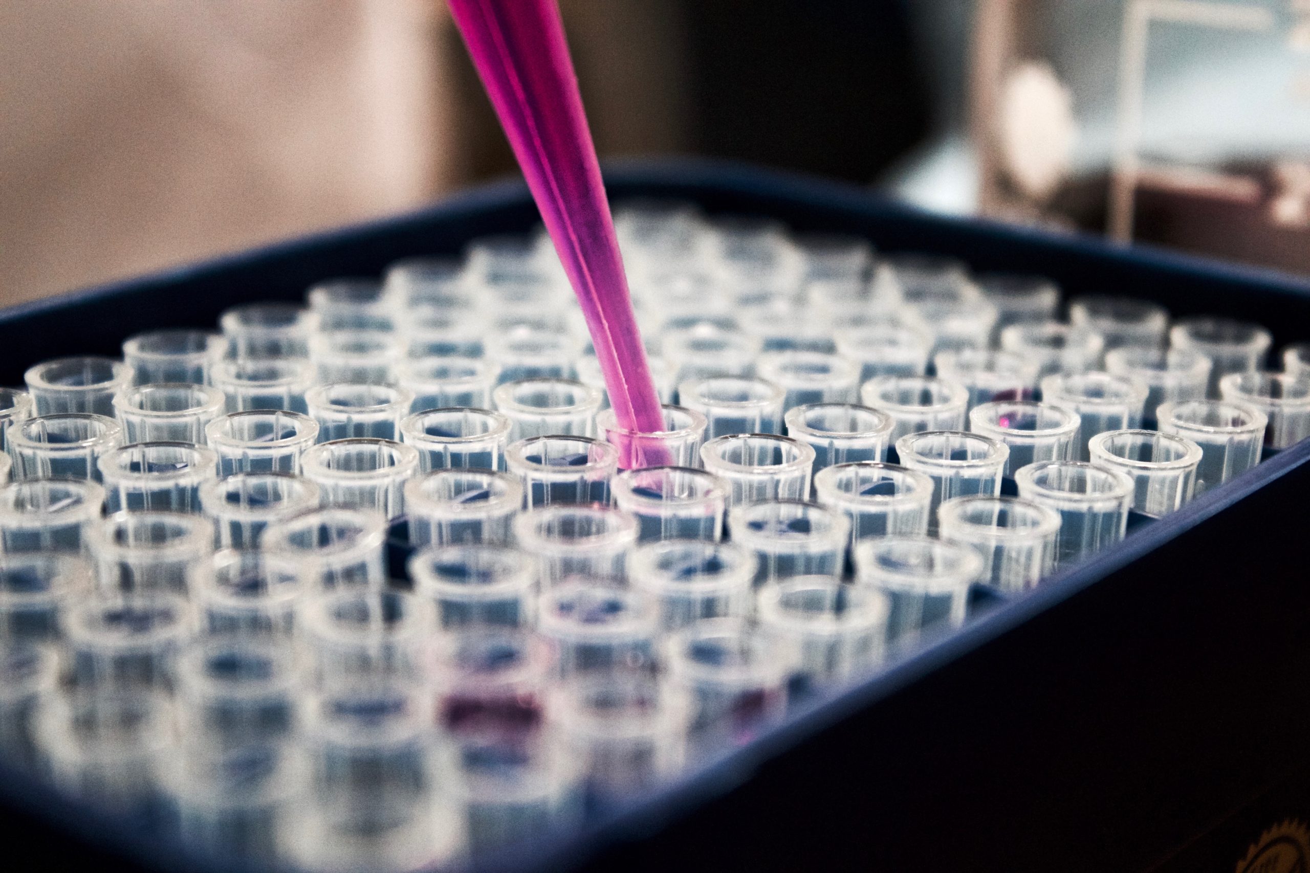 Image of a purple pipette