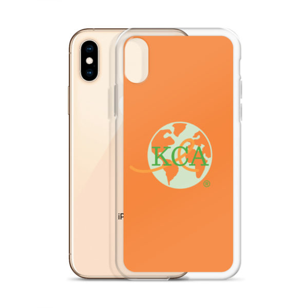 Image of Kidney Cancer Association iPhone XS Case with peach color iPhone