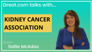 Great talks with Kidney Cancer Association Sallie McAdoo Medical Director