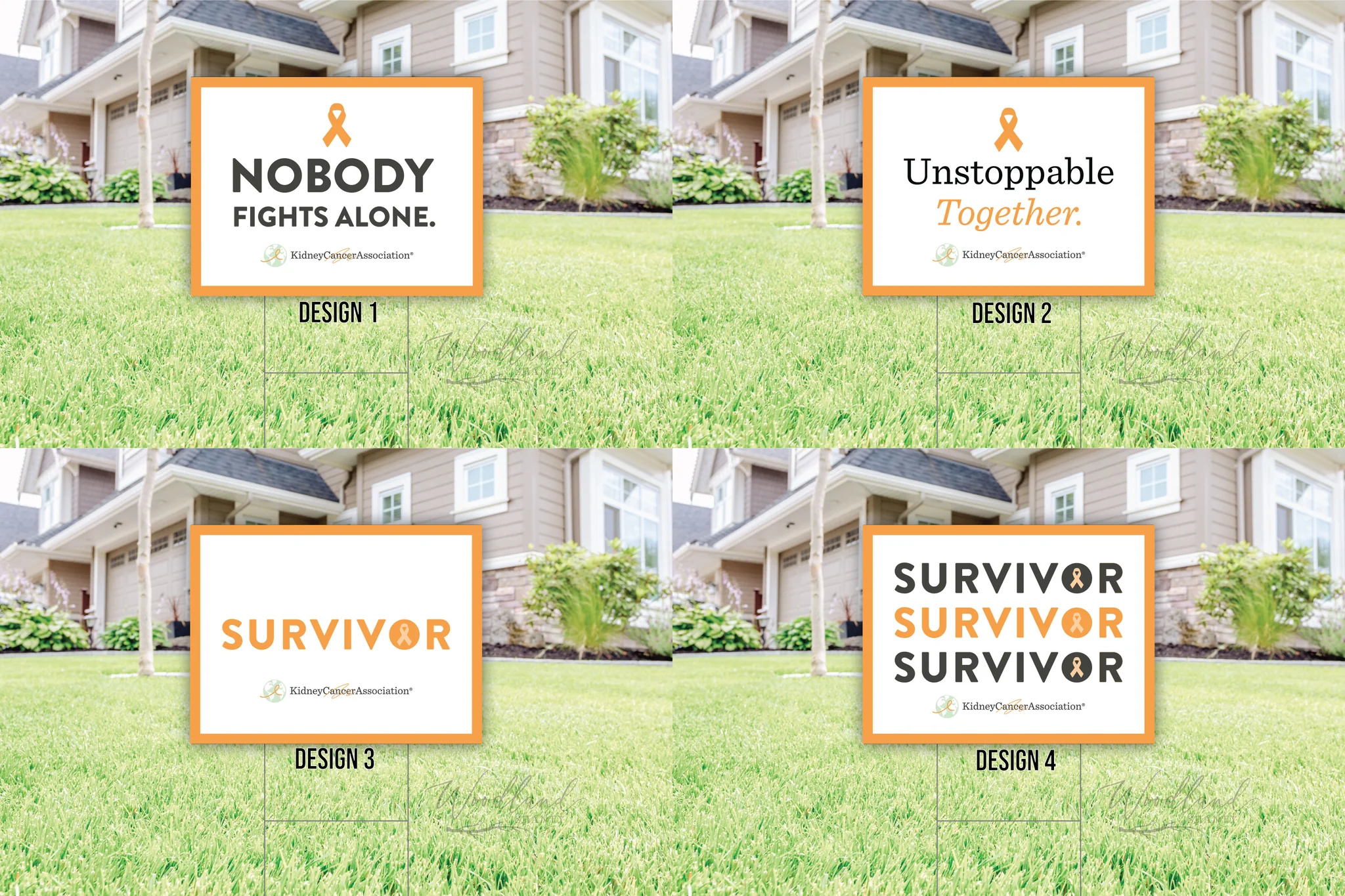 Kidney Cancer Association Yard Signs Product